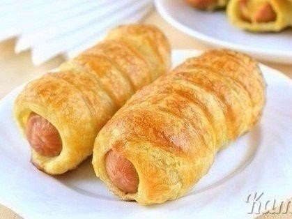 Рецепт на скорую руку - сосиски в тесте! Простая и неизменно вкусная выпечка с сосисками. ... - 7
