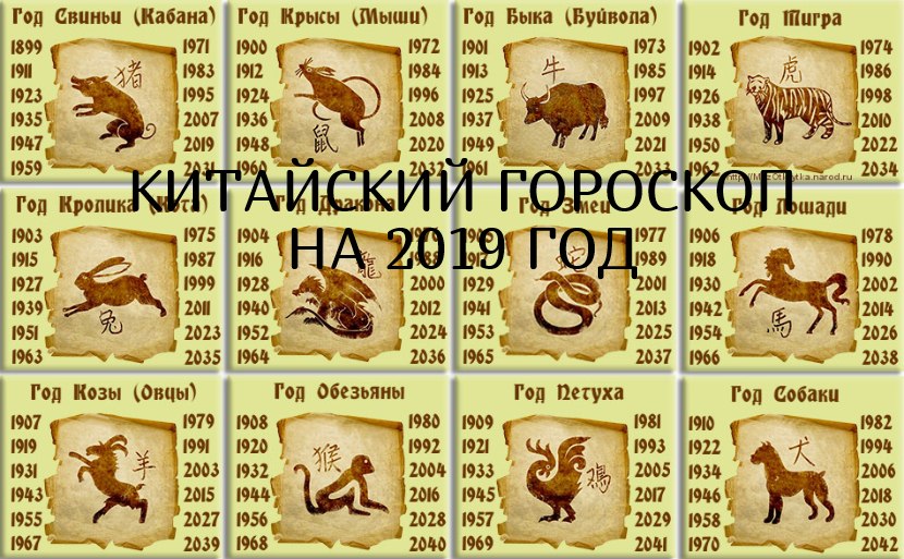 2019 год по Китайскому гороскопу – год Желтого земляного Кабана. Интересно, что Кабан – последний ...