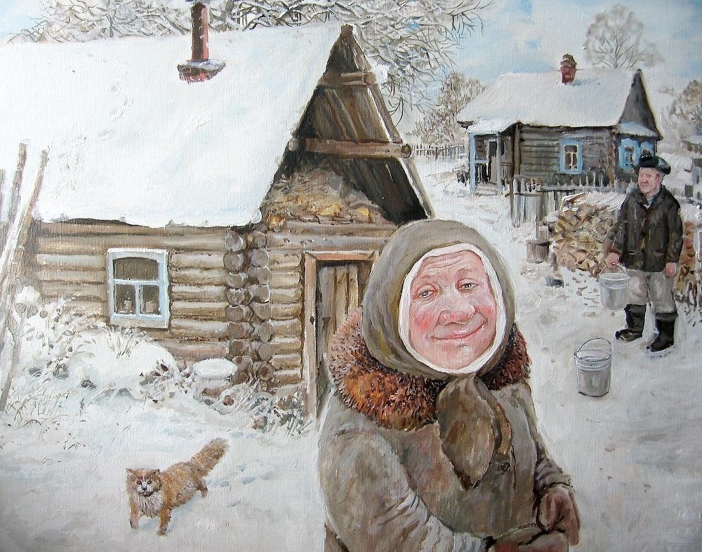 Стояла у кассы, считала монеты. В соседней мужик покупал сигареты, за ней была дама с огромной ...