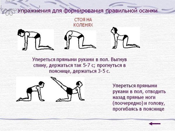 Упpaжнения от сутулости - красивая осанка у взрослых и детей. - 3