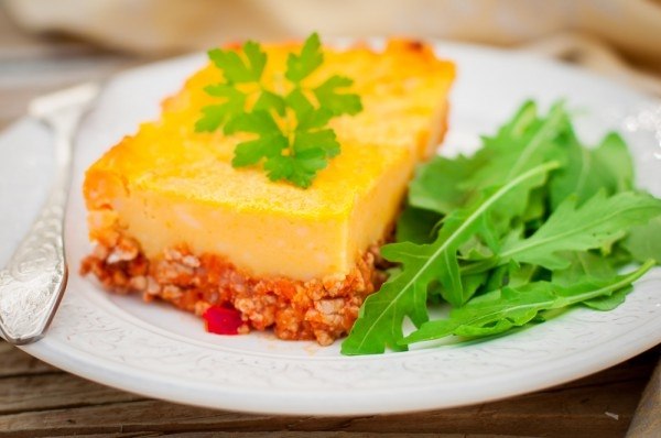 Тыквенная запеканка с мясным фаршем .Итого на 100 грамм 100 ккалБ/Ж/У 8.5 / 6.0 / 4.1- 500 г ...