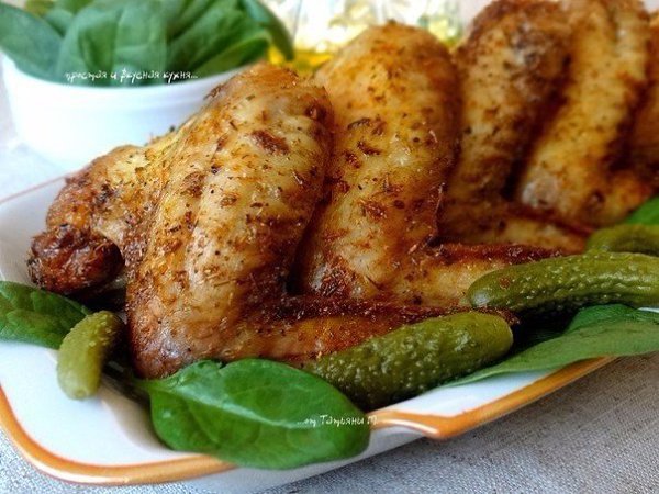 Куриные крылышки по-испански.Ингредиенты:Крылышки куриные — 6 шт.Маринад:Масло оливковое — 2 ст. ... - 2