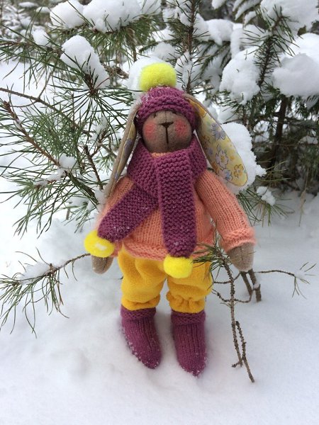 #игрушки@fan_handmade.В наличии 3 зайчика ручной работы! Материал: флис, суперпух, акриловая детская ... - 2