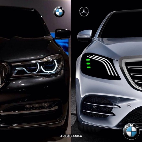 BMW 7 Sris vs MB S-lass