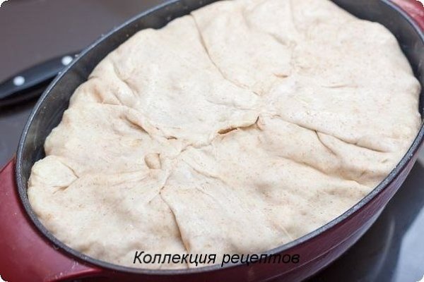 #ужин.Для фрикаделек: Фарш из говядины — 500 гр Лук — 1 шт Мука, соль, перец Для теста: Горячая вода ... - 8