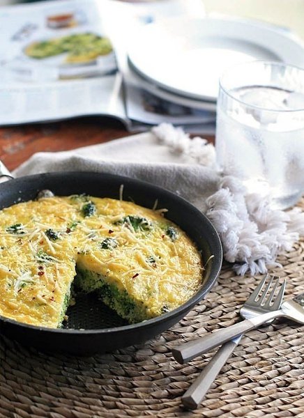 Омлет с брокколи на завтрак.Вариант полезного и вкусного завтрака. Сохрани рецепт и ...