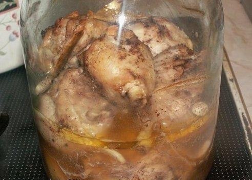 Курочка в банке.Это вкусное и простое блюдо, готовили хозяюшки еще в советское время. При всей своей ...