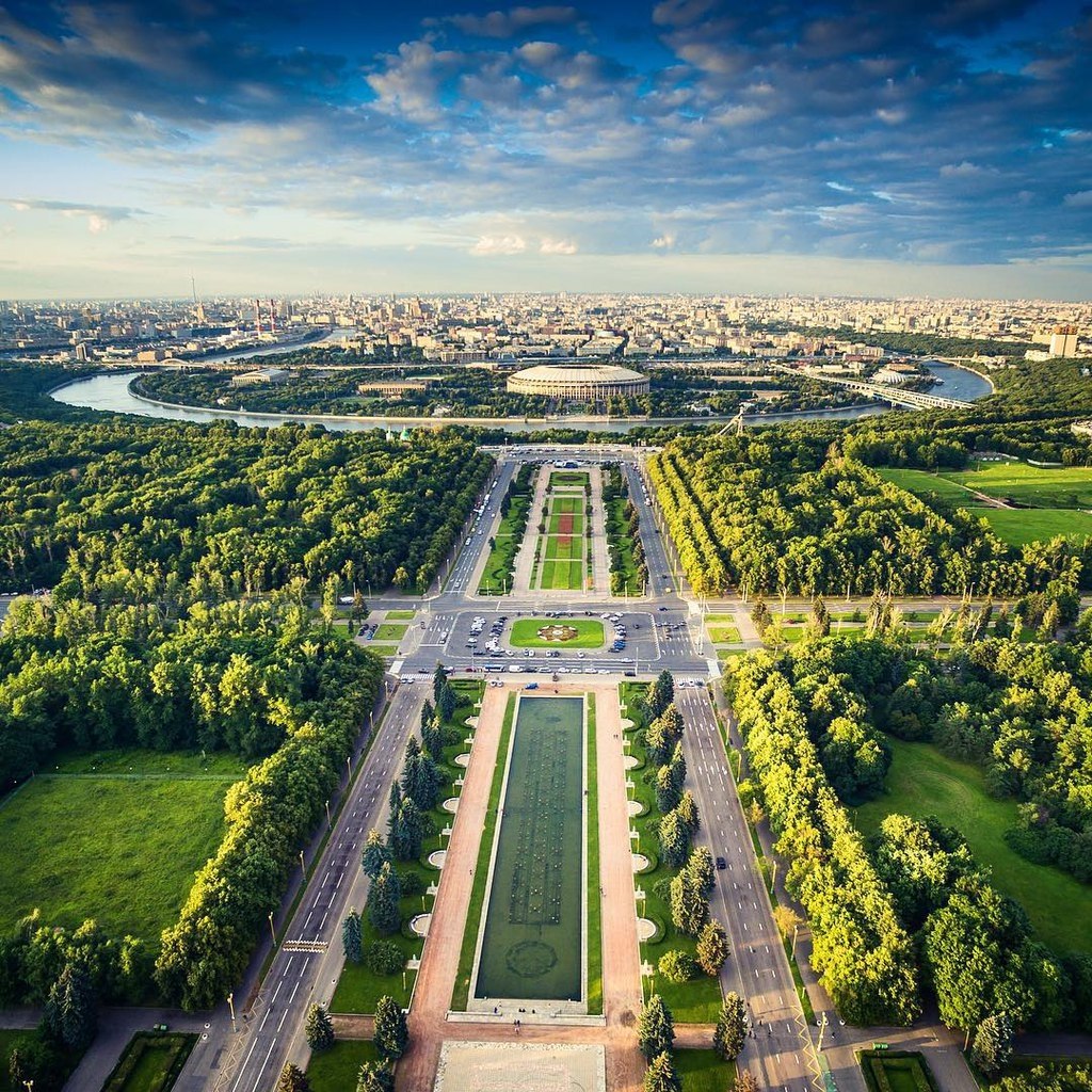 москва в зелени