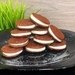 Печенье улет. 50 гр овсянки (измельчаем) 2 белка 50 гр банана 2 ч л какаоНачинка: сливочный сыр 100 ...