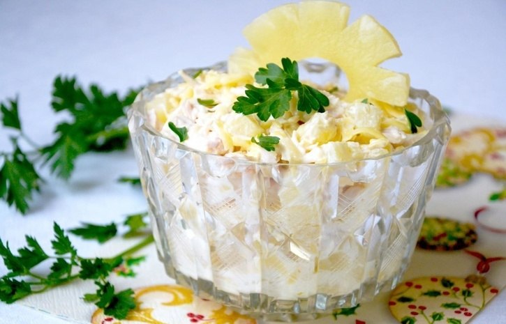 Очень вкусный рецепт салата к новогоднему столу.на 100грамм - 71.87 ккалБ/Ж/У - ...