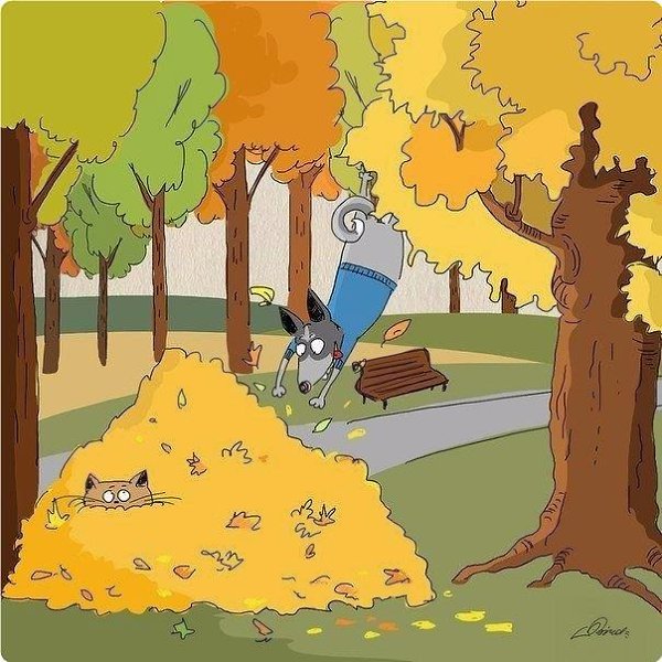 10 пpичин любить Oсeнь :).Иллюстpaтop: Bird Born - 8