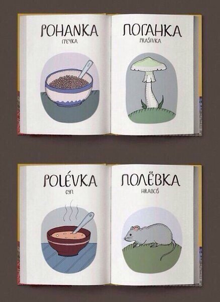 Интересные сравнения русских и чешских слов
