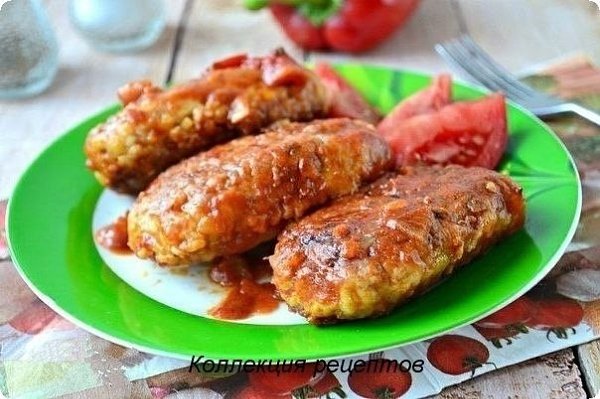 #ужин.Фарш куриный (лучше пополам - филе + красное куриное мясо) — 350 г;Капуста белокочанная ... - 8