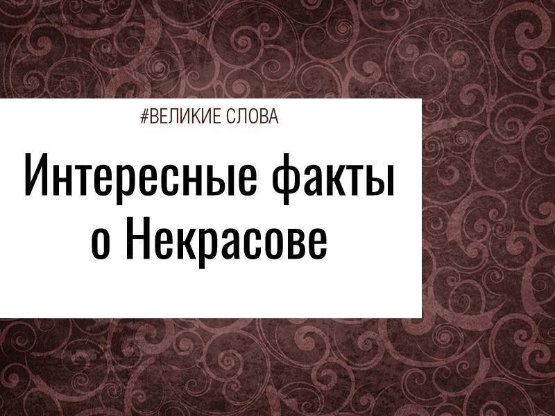 Н. А. Некрасов: биография и 14 интересных фактов