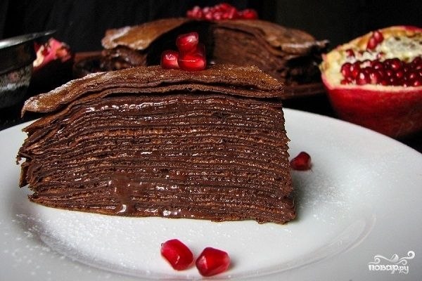 Вкуснейший шоко-блинный тортик.Для блинов:1 яйцо750 мл молоко5 ст. л. сахарного песка1 ч.л. без ... - 2