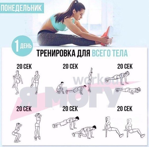 Крутая подборка тренировок на все дни недели! Комбинируйте и будьте в форме! #тренировка@ican