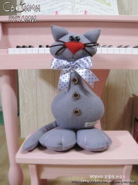 Шьем игрушку Мартовский кот из фетра