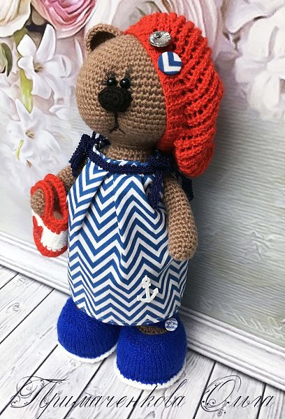#игрушки@fan_handmade.Приветик всем!!! Настроение - хочу на море . Малышка ищет дом !!!! Рост 34 см. ... - 3