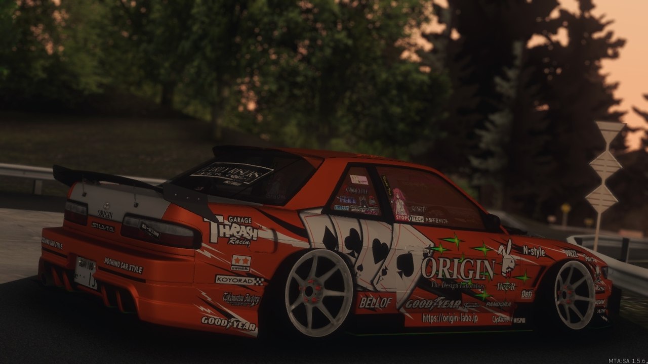 Nissan Silvia s13 Drift livery развертка винила