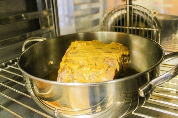 Его Величество Ростбиф.Кусок, весом 910 гр, выбираем с жировыми вкраплениями. Немного жираоставляем ... - 8