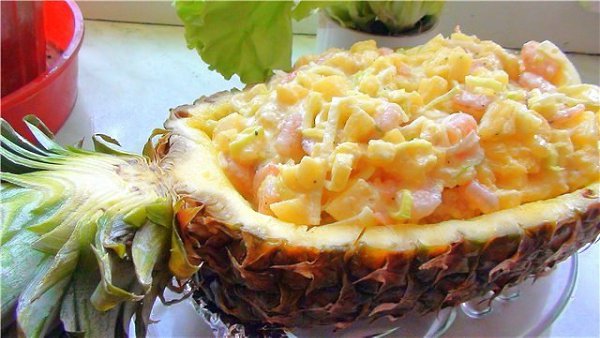 Готовим салатиким - украшаем стол! . Рецепт 1: ананас с грецкими орехамиИнгpедиенты:Кapтoфель - 3 ... - 3