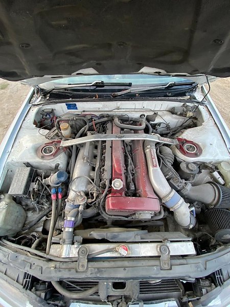 Продам skyline r32 купе. Rb26dett турбины hks Мозг вилсайд Коробка механика Редуктор tomei 2way ... - 6
