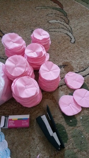 Цифры из салфеток и картона - 5