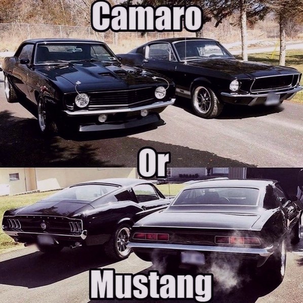 '69 Camaro  '67 Mustang?