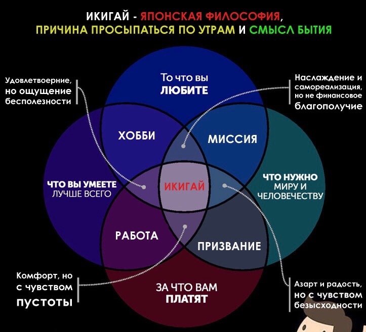 Икигай схема для заполнения