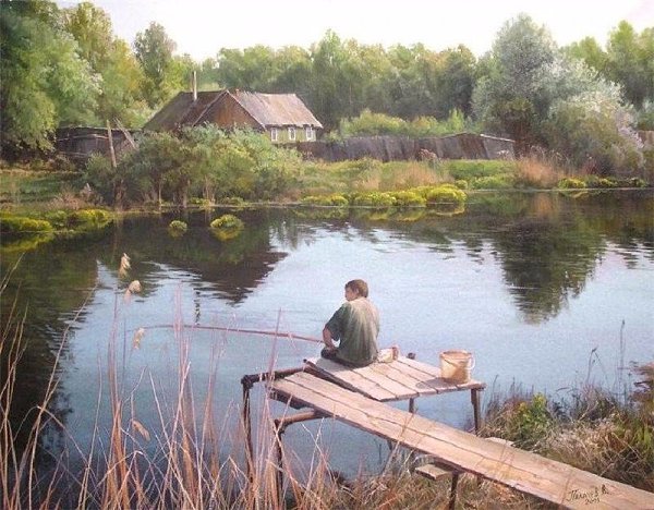 Родные пейзaжи... A вы бы соглaсились жить в деревенском доме без удобств?