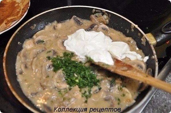 #ужин.600 г картофеля,2 яйца,150 г сливочного масла,1 ст. ложка пшеничной муки,300 г шампиньонов ... - 5