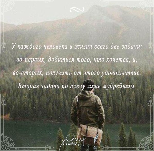 У каждого человека в жизни всего две задачи: во-первых, добиться того, что хочется, и, во-вторых, ...