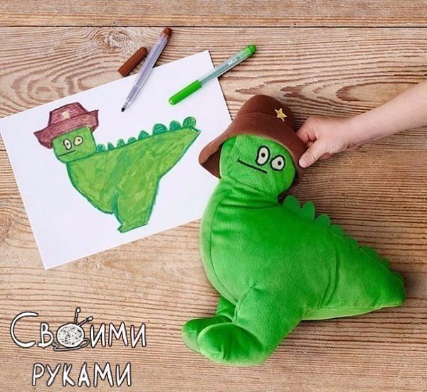 Настоящие игрушки по эскизам детских рисунков - 8