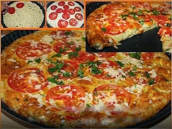 Быстрая кабачковая пицца. Понадобится: 1 кабачок 3 яйца 1 стакан муки 1 ч.л. ...