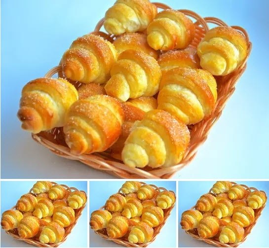 РОГАЛИКИ САМЫЙ ПРОСТОЙ РЕЦЕПТ . 200 г. маргарина 1 ст. молока 20 г. дрожжей мука(сколько возьмет ...