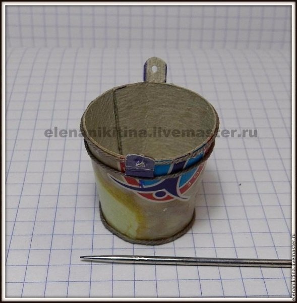 Мастер-класс: эмалированное ведро в миниатюре - 5