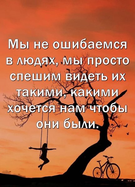 А потом обвиняем их в том, что они не соответствуют нашим представлениям