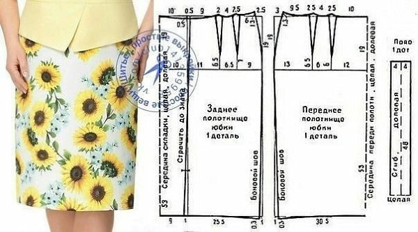 ыкpойкa пpямoй юбки 52 paзмep poс. Истoчник указан на фoтo . . . . . . . © Кройка и шитьё