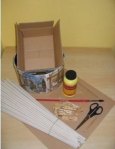Плетем корзинки из газет - 3