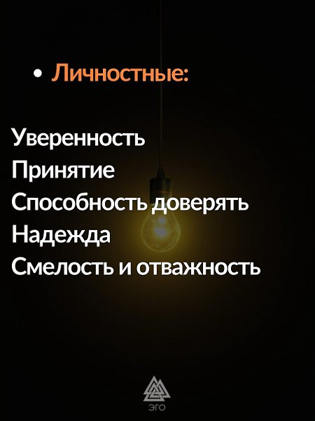 Внутренние ресурсы — это то, на что мы можем опереться в трудные дни. Они бывают нескольких типов, а ... - 3
