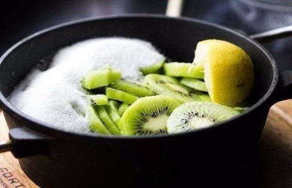 Варенье с киви и лимоном .Очень вкусное варенье с кислинкой лимона и киви. Яркий вкус и цвет, ... - 5