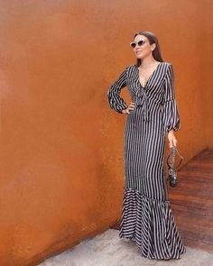 Стильные полосатые платья для вашего вдохновения - 6
