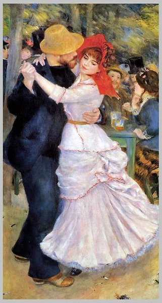 Пьер Огюст Ренуар. «Танец в Буживале», 1883, холст, масло. Музей изящных искусств, Бостон.