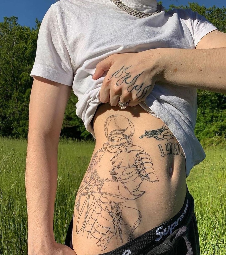Ótimas tatuagens íntimas colírio de macho