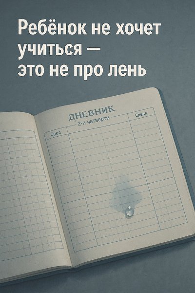 Когда ребенок не хочет учиться... Только начался учебный год, снова начнутся - одни тройки. Тут ...