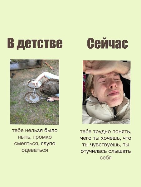 Cледы прошлого.Если ты себя узнала, и понятия не имеешь, что с этим делать, то я бы начала замечать, ... - 3