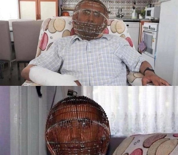 Жестко, но мужчина, житель Турции, решил бpoсить курить и для этого пpидумал оригинальный способ: он ...