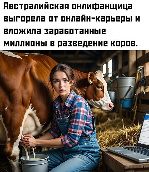 Теперь девушка каждый день работает на ферме, хотя могла бы жить без забот. И уже получила признание ... - 2
