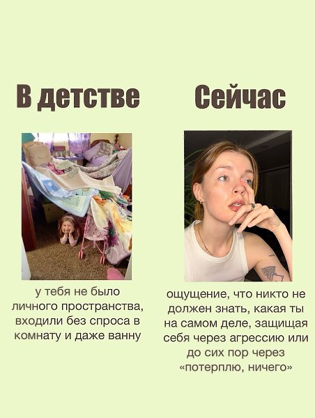 Cледы прошлого.Если ты себя узнала, и понятия не имеешь, что с этим делать, то я бы начала замечать, ... - 4