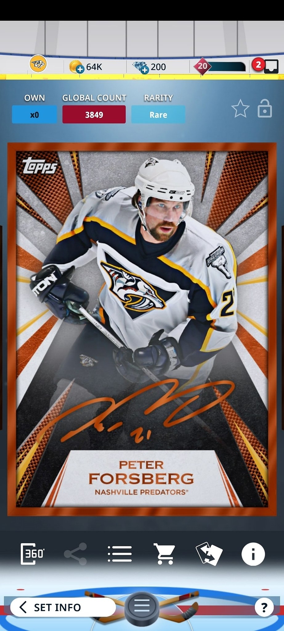 Preds. Nhl. . Forsberg.